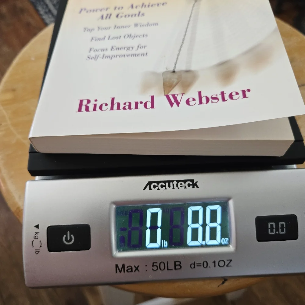 Pendulum Magic for Beginners Richard Webster 1st ed 6th Printing Llewellyn 2006